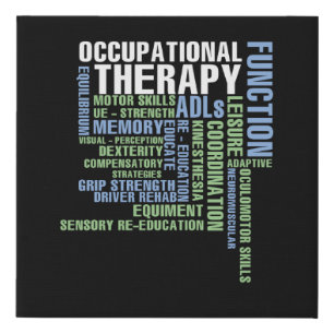 Occupational Therapy for OT Month Faux Canvas Print