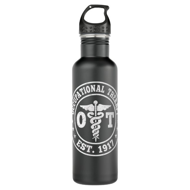 Occupational Therapy funny ot desing idea Stainless Steel Water Bottle (Front)
