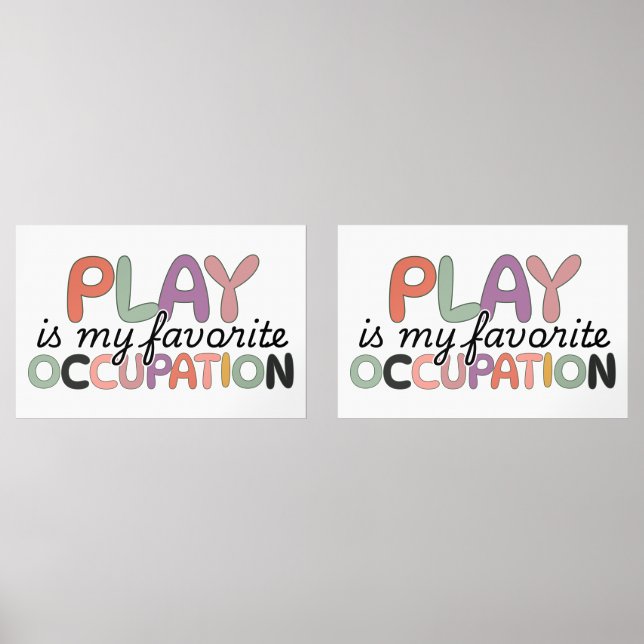 Occupational Therapy Funny Quote Wall Art Sets (Front)
