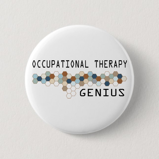 Occupational Therapy Genius Pinback Button (Front)
