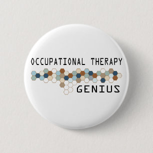 Occupational Therapy Genius Pinback Button