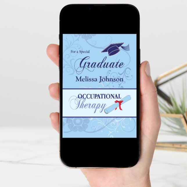 Occupational Therapy Graduation Congratulations Card (Front Digital)