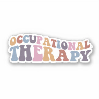 Occupational Therapy Groovy text Sticker
