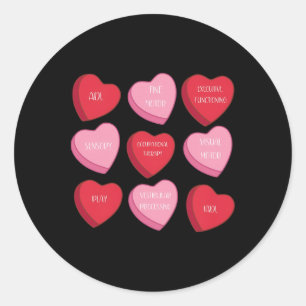Occupational Therapy Heart Candy Valentine Day Ot  Classic Round Sticker