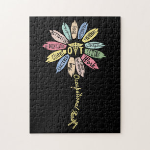 Occupational Therapy Inspire OT Month Flower Jigsaw Puzzle