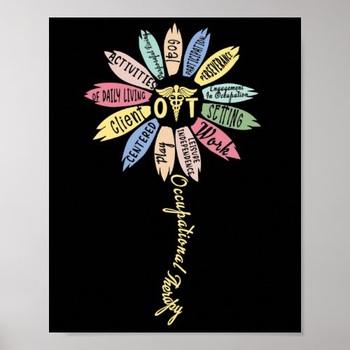 Occupational Therapy Inspire OT Month Flower Poster