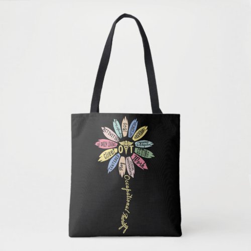 Occupational Therapy Inspire OT Month Flower Tote Bag