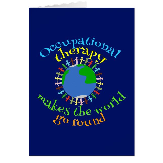 Occupational Therapy Makes the World Go Round Cards (Front)