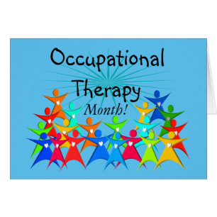 Occupational Therapy Month Blue Cards