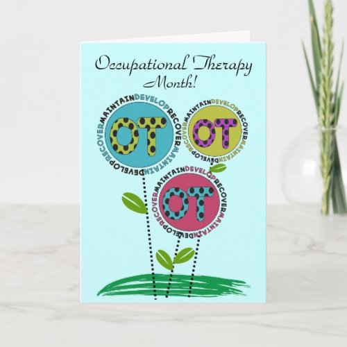 Occupational Therapy Month Card
