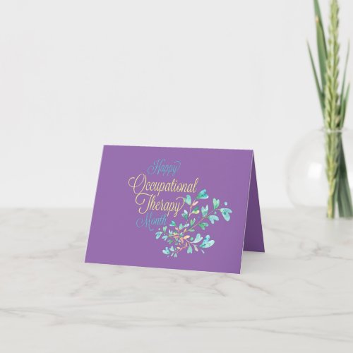 Occupational Therapy Month Thank You Card