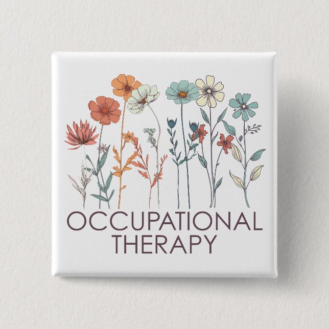 Occupational Therapy OT Button (Front)