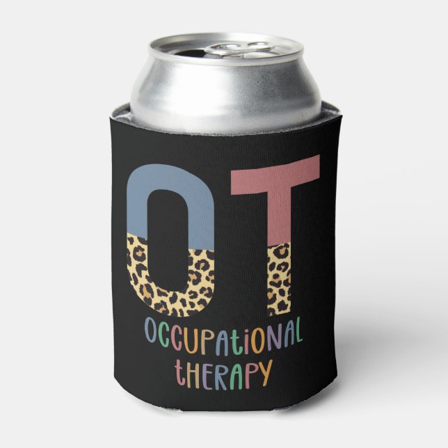 Occupational Therapy OT Cheetah Future OT Gifts Can Cooler (Can Front)