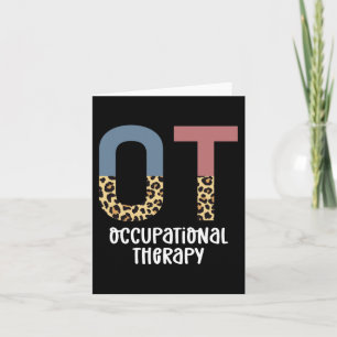 Occupational Therapy OT Cheetah Future OT Gifts Card