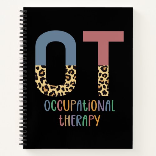 Occupational Therapy OT Cheetah Future OT Gifts Notebook