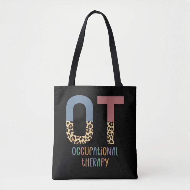 Occupational Therapy OT Cheetah Future OT Gifts Tote Bag (Front)