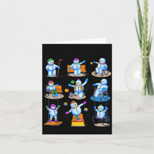 Occupational Therapy Ot Christmas Funny Snowman Xm Card