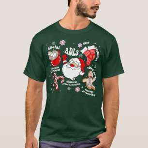 Occupational Therapy OT Christmas Santa Xmas Holid T-Shirt