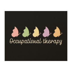 Occupational Therapy OT Cute Heart Wood Wall Art