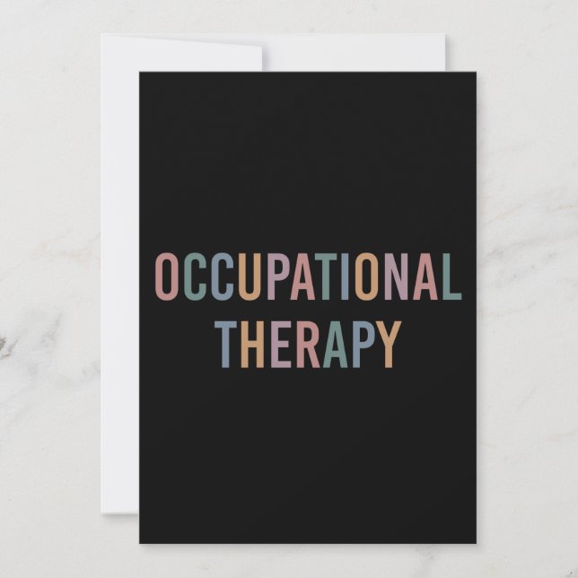 Occupational Therapy OT Future OT Card (Front)