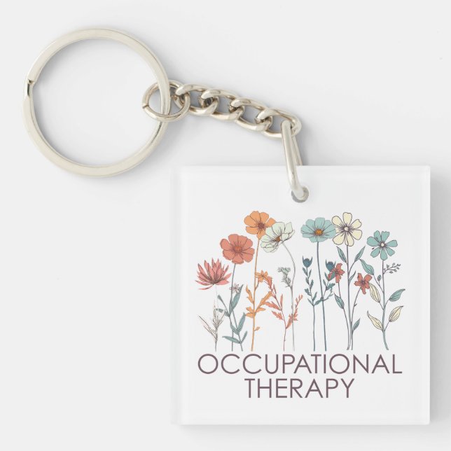 Occupational Therapy OT Keychain (Front)