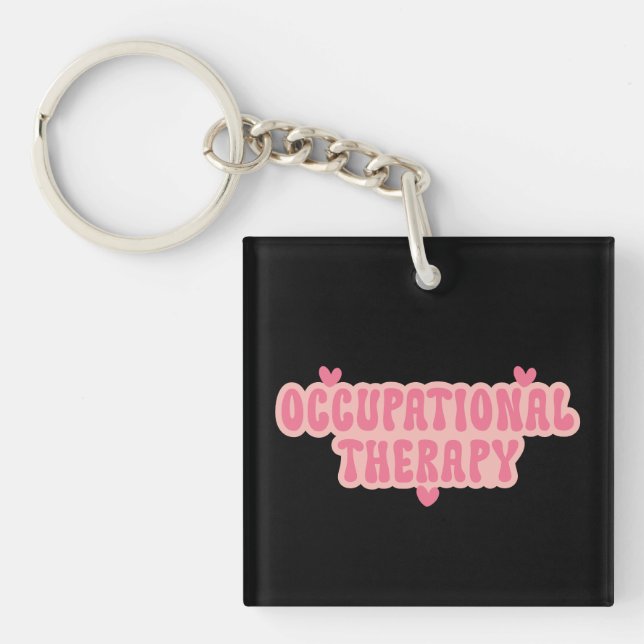 Occupational Therapy OT Keychain (Front)
