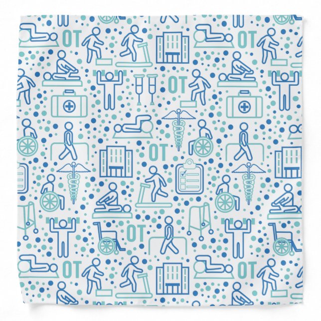 Occupational Therapy OT Pattern Bandana (Front)