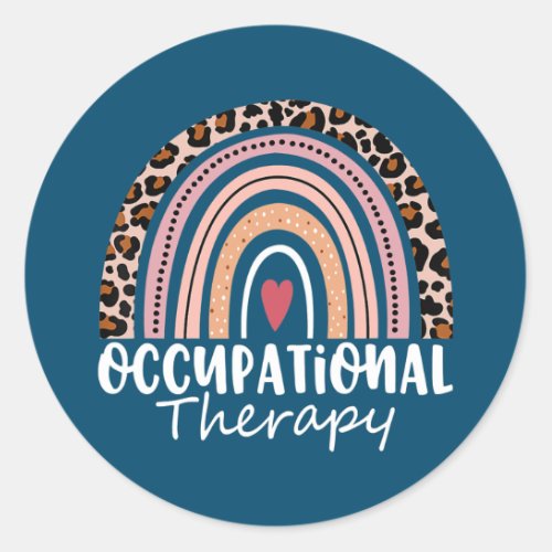 Occupational Therapy OT Therapist OT Month Classic Round Sticker