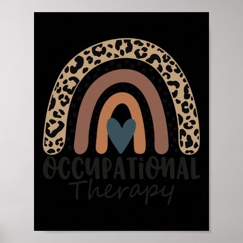 Occupational Therapy _ot Therapist Ot Month Leopar Poster