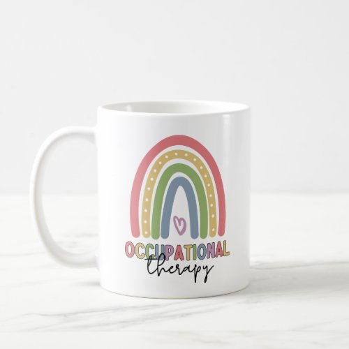 Occupational Therapy OT Therapist Rainbow Coffee Mug