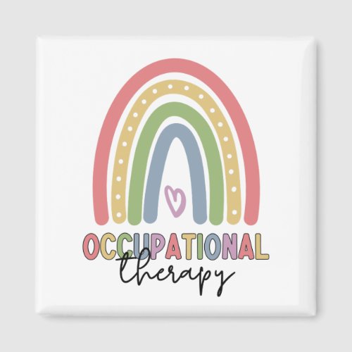 Occupational Therapy OT Therapist Rainbow Magnet