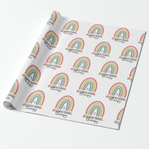 Occupational Therapy OT Therapist Rainbow Wrapping Paper