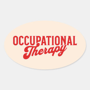 Occupational Therapy OTA Heathcare Oval Sticker
