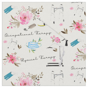 Occupational Therapy & Physical therapy theme Fabric