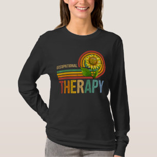 Occupational Therapy Retro Nurse Sunflower T-Shirt