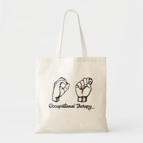 Occupational Therapy Sign Language  Tote Bag