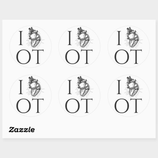 Occupational Therapy Stickers Round Zazzle Occupational Therapy Stickers Round Zazzle