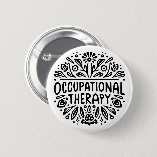 Occupational therapy therapist button (Front & Back)
