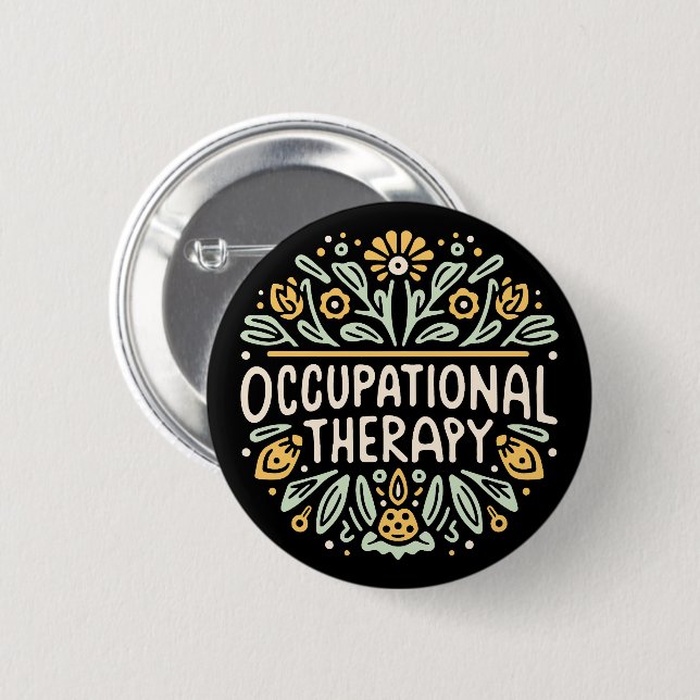 Occupational therapy therapist button (Front & Back)