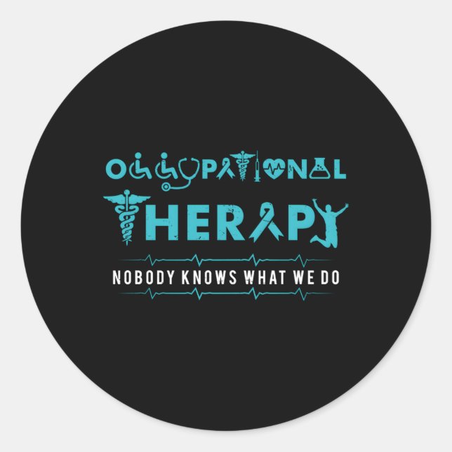 Occupational Therapy Therapist Classic Round Sticker (Front)