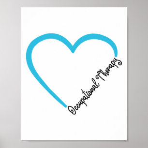 Occupational Therapy Therapist Heart Poster