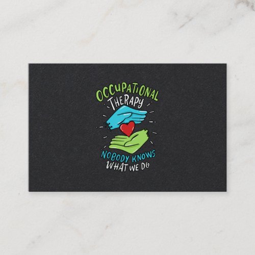 Occupational Therapy Therapist Nurse Gift Business Card