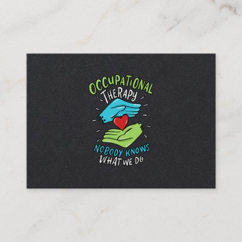 Occupational Therapy Therapist Nurse Gift Business Card