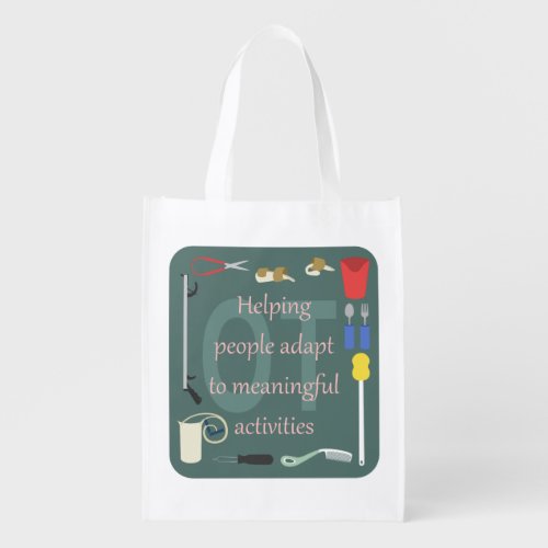 Occupational Therapy Tools for Adaptation Graphic Grocery Bag