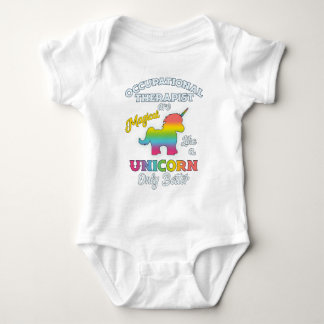 Occupational Therapy Unicorn OT Therapist Baby Bodysuit