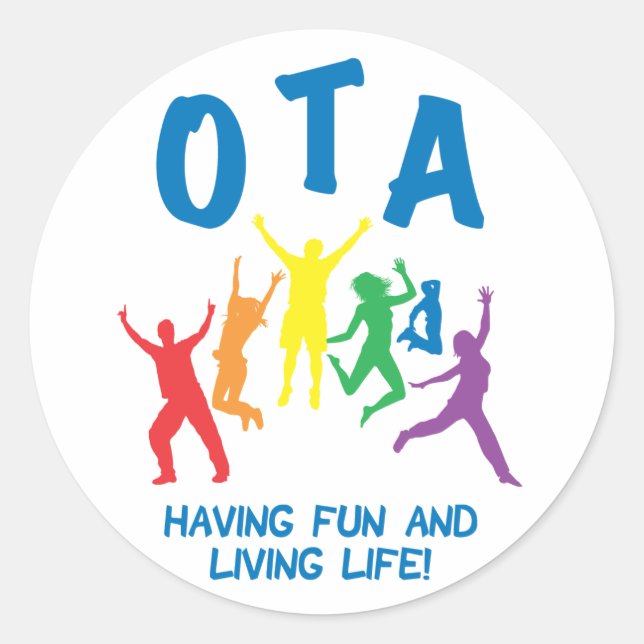 OccupationalTherapy Assistant STICKERS Round (Front)