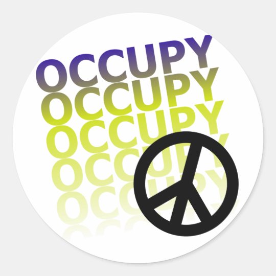 OCCUPY58 CLASSIC ROUND STICKER