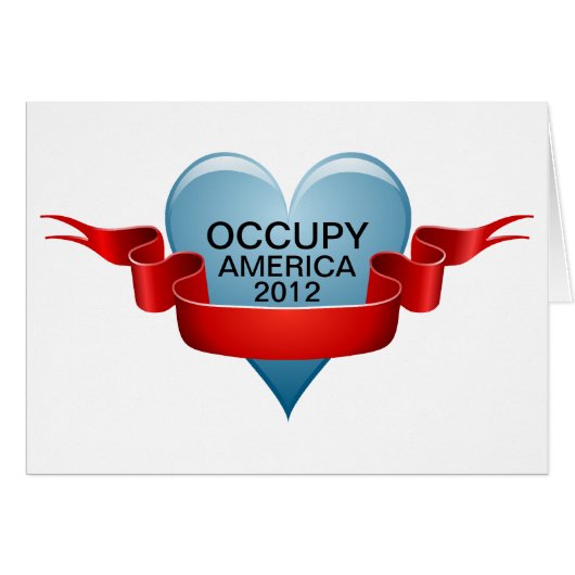 OCCUPY AMERICA 2012 CARDS (Front Horizontal)