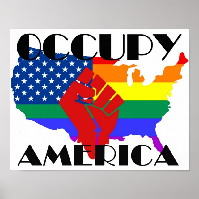 Occupy America LGBTQ Poster (Front)