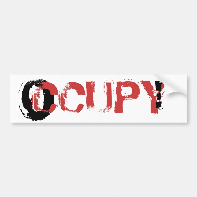 OCCUPY ! BUMPER STICKER (Front)